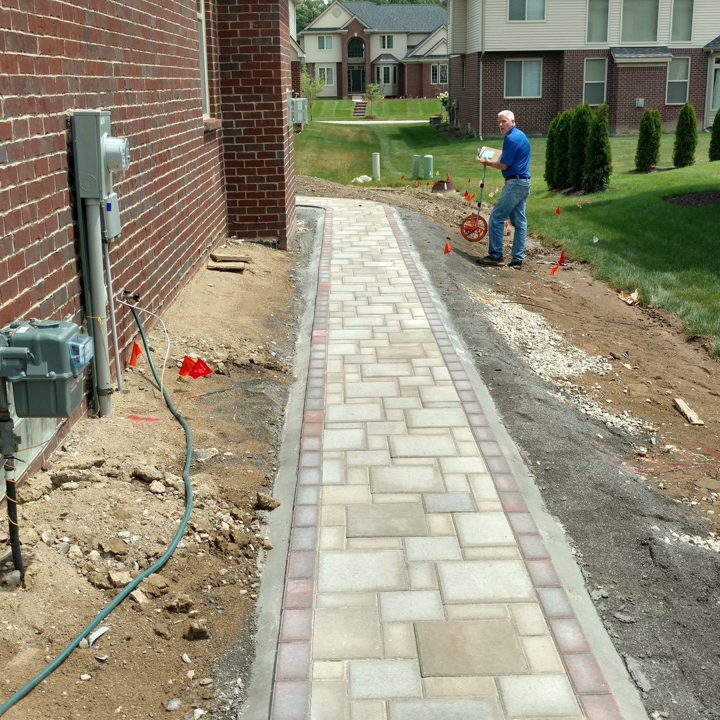 Brick Side Walkway