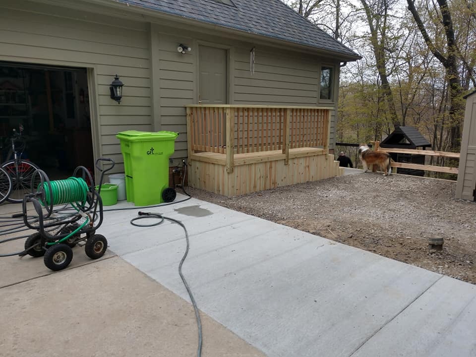 Side Wood Deck