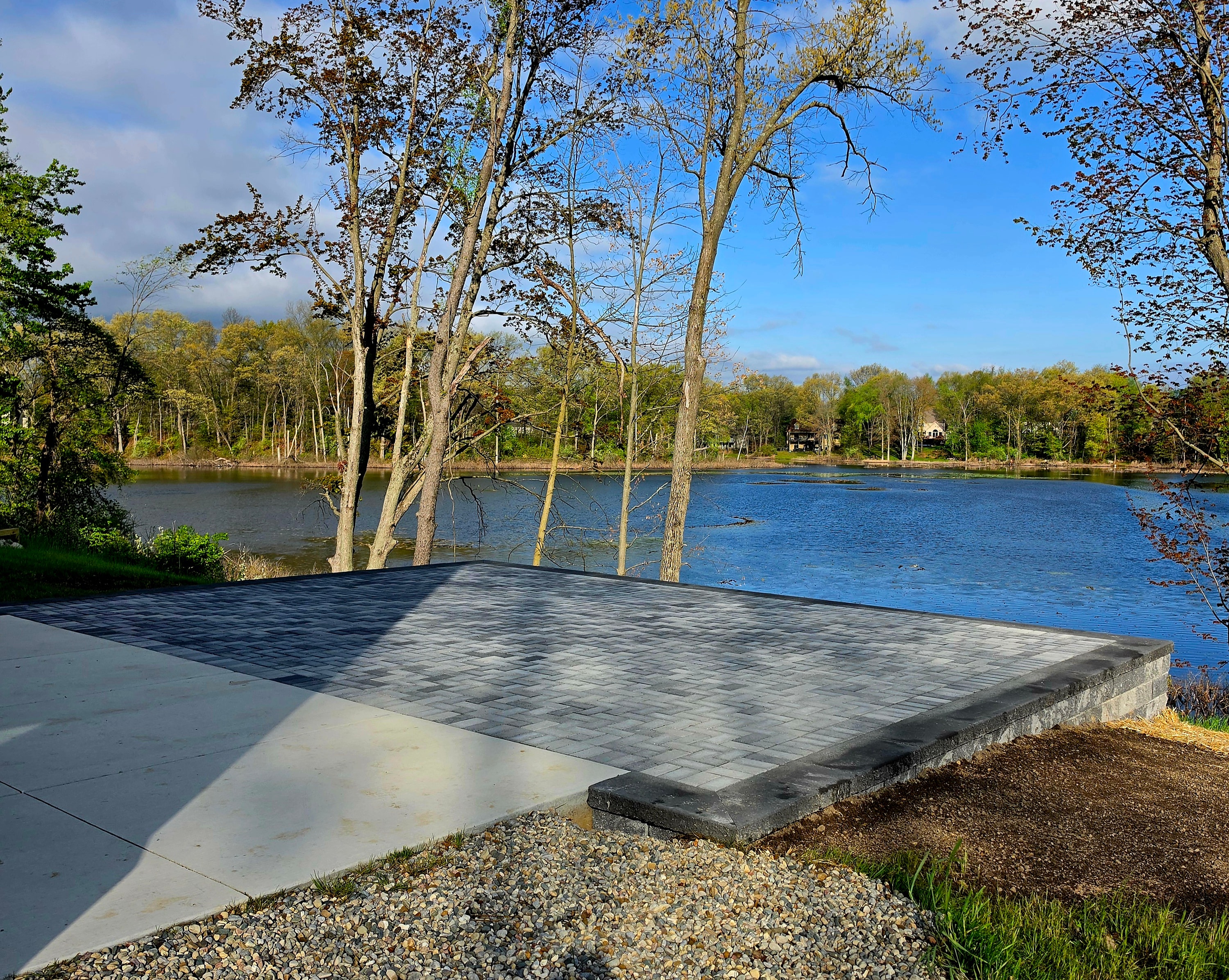 Brick paver patio project