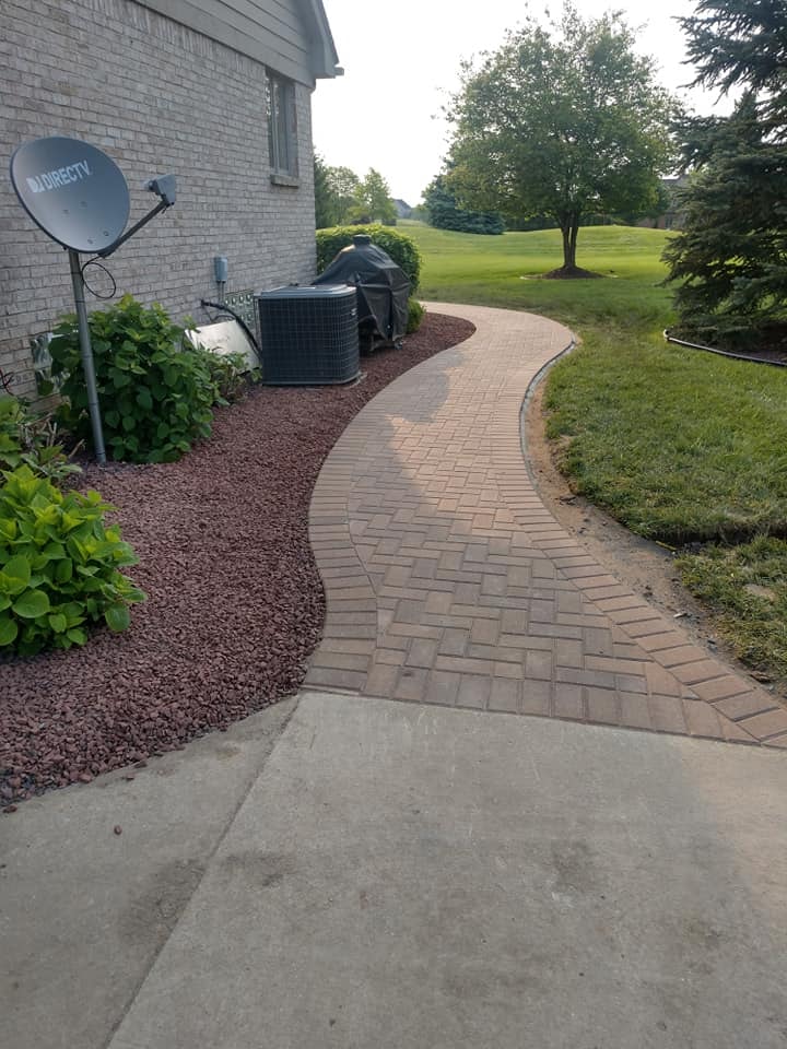 Brick driveway project